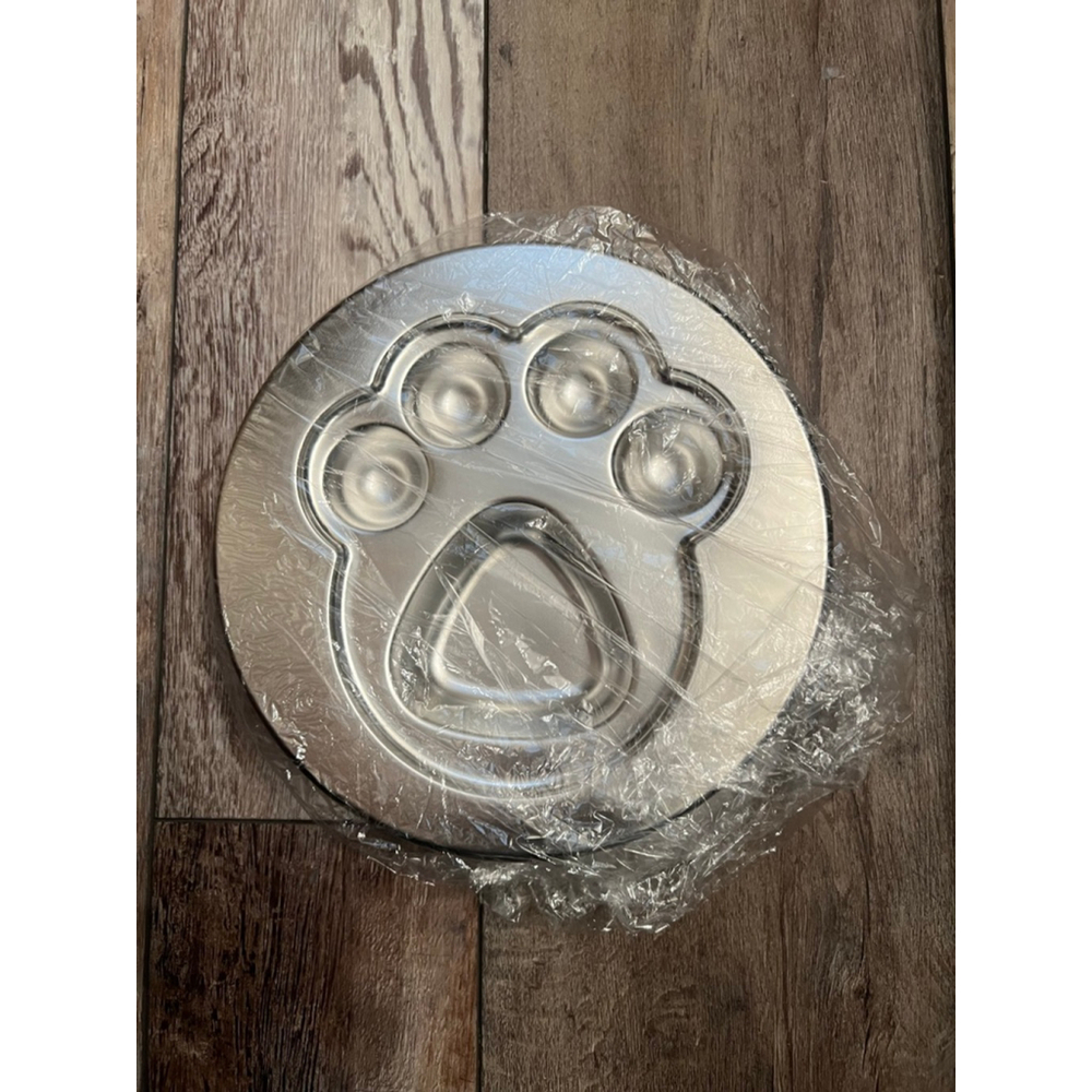 NEW Dog Slow Food Bowl Silver - Picture 4 of 4